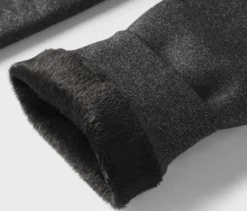 Gefütterte Leggings, anthrazit meliert