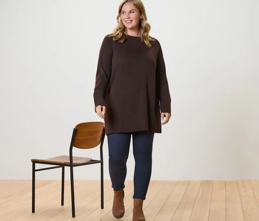 Gefütterte Leggings in Jeansoptik