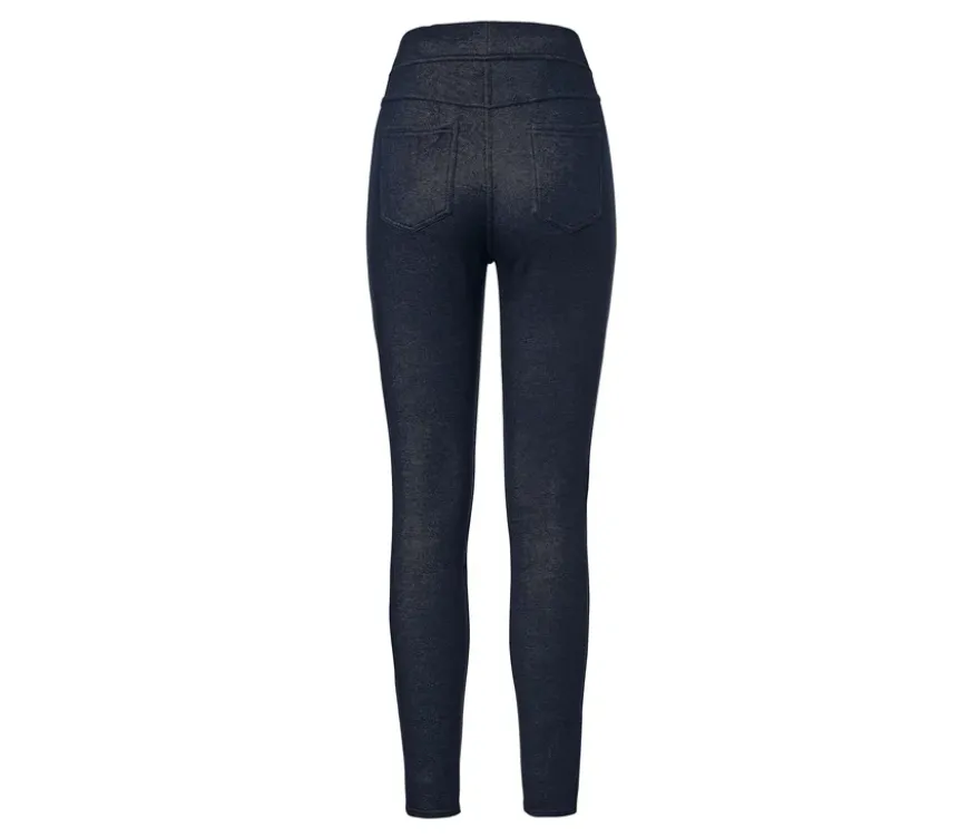Gefütterte Leggings in Jeansoptik