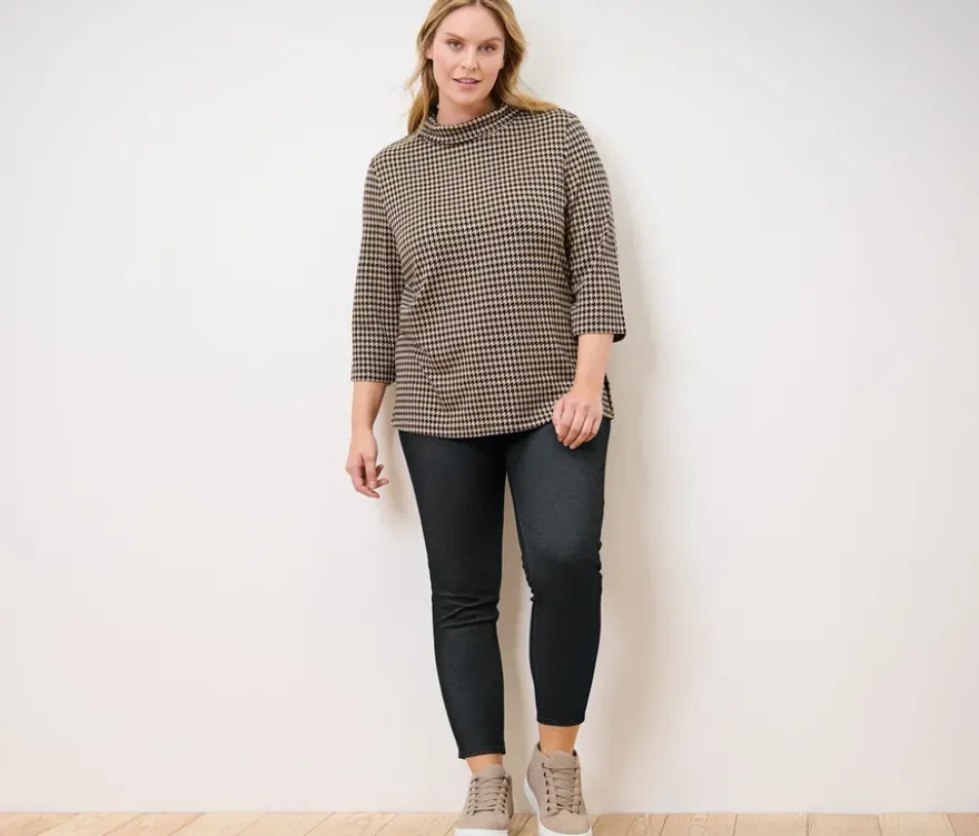Gefütterte Leggings in Jeansoptik
