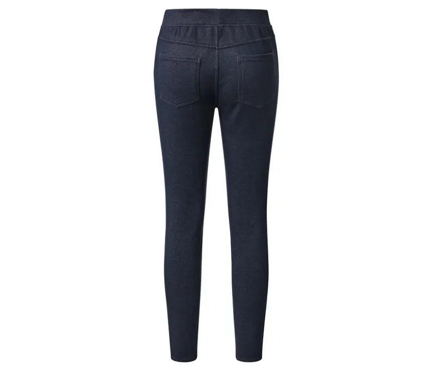 Gefütterte Leggings in Jeansoptik