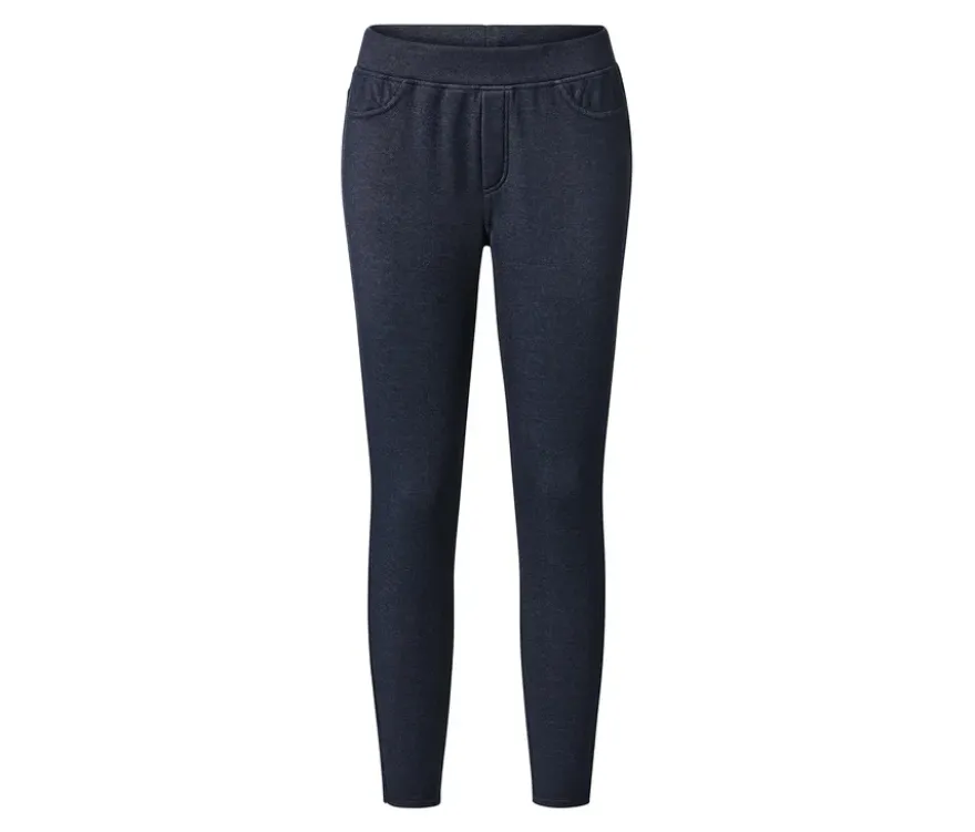 Gefütterte Leggings in Jeansoptik