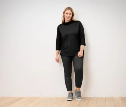 Gefütterte Leggings in Jeansoptik