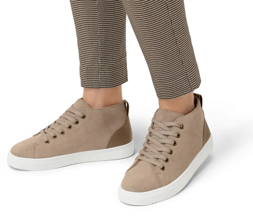 Gefütterter Veloursleder-Sneaker