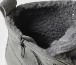 Gefütterte Veloursleder-Sneaker