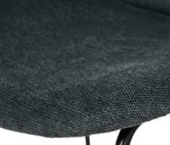 Gepolsterter Designstuhl, dunkelgrau