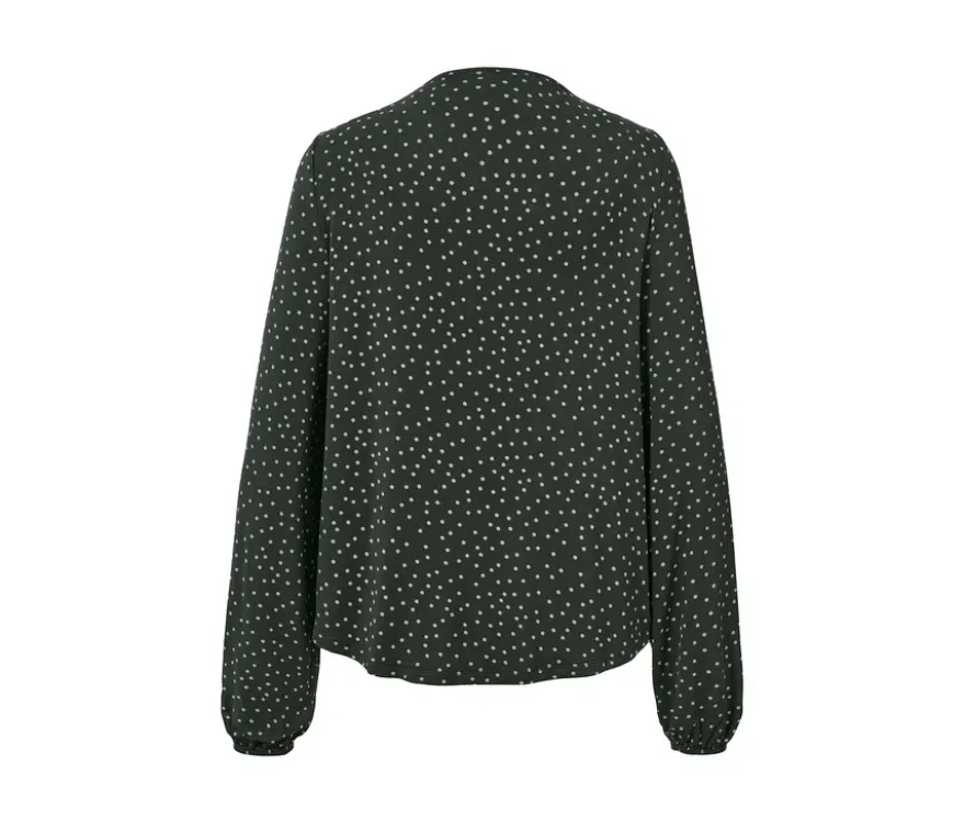 Gepunktetes Blusenshirt