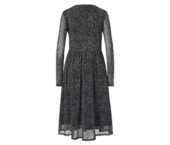 Gepunktetes Mesh-Kleid