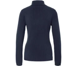 Gerippter Rollkragenpullover