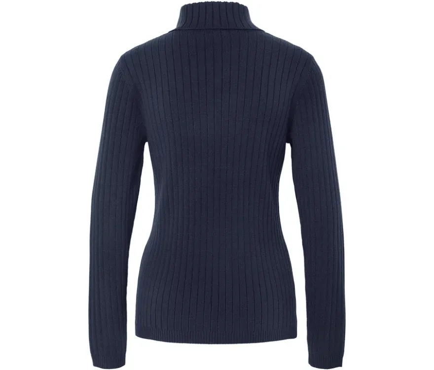 Gerippter Rollkragenpullover