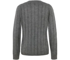 Gerippte Strickjacke