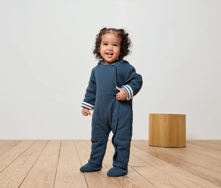 Gesteppter Baby-Jersey-Overall