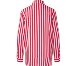 Gestreifte Bluse, rot