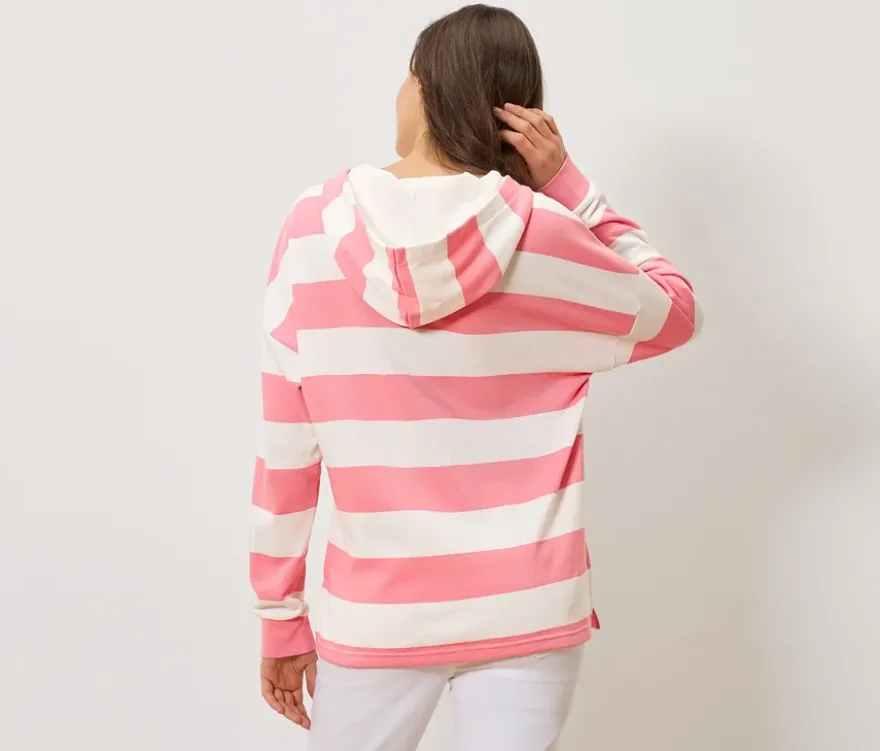 Gestreifter Hoodie
