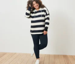 Gestreifter Hoodie