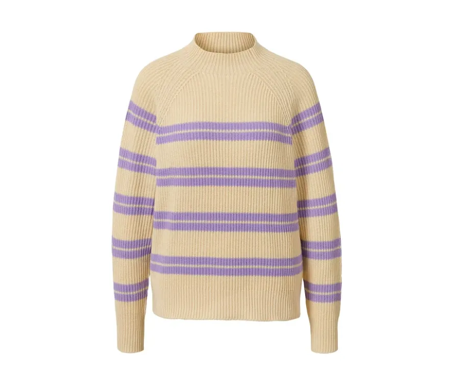 Gestreifter Strickpullover