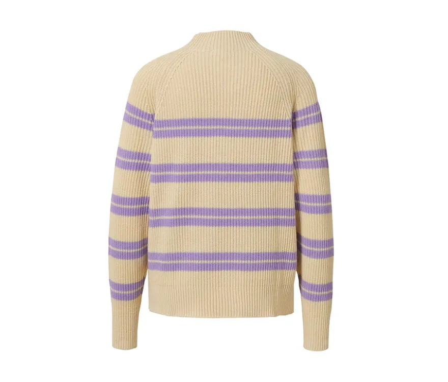 Gestreifter Strickpullover