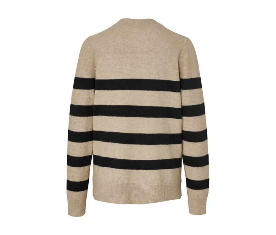 Gestreifter Strickpullover