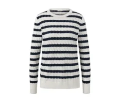 Gestreifter Strickpullover