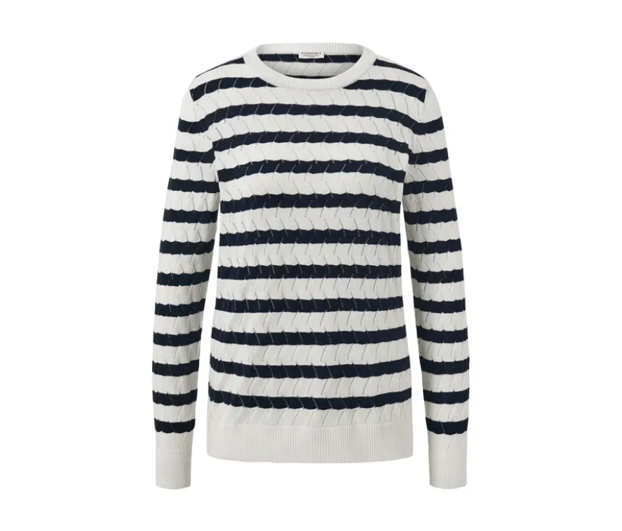 Gestreifter Strickpullover