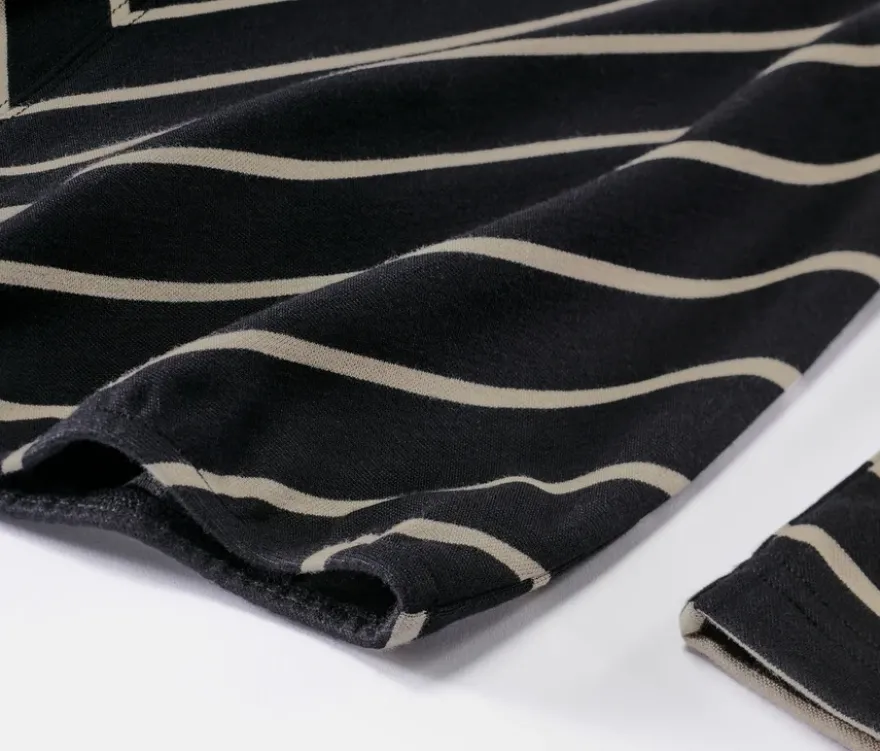 Gestreiftes Blusenshirt aus Modal-Mix