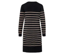 Gestreiftes Feinstrickkleid