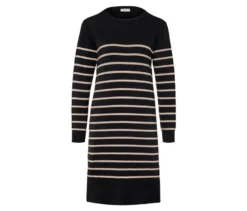 Gestreiftes Feinstrickkleid