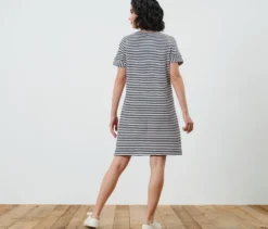 Gestreiftes Jerseykleid