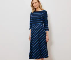 Gestreiftes Jerseykleid