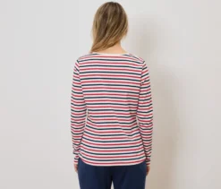 Gestreiftes Langarmshirt