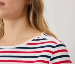 Gestreiftes Langarmshirt