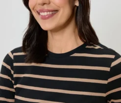 Gestreiftes Langarmshirt