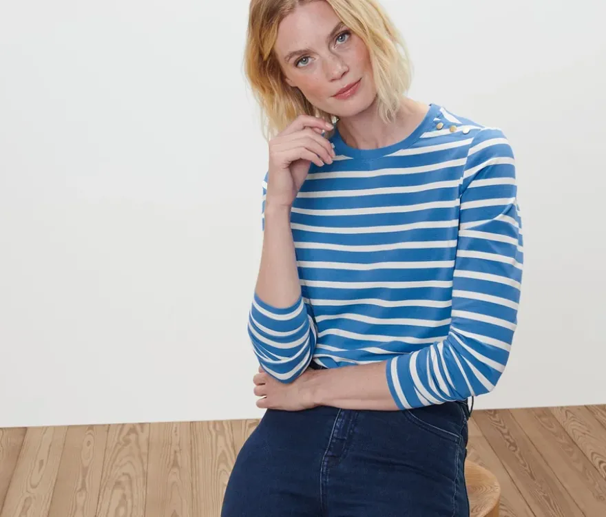 Gestreiftes Langarmshirt