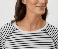 Gestreiftes Shirt mit 3/4-Arm