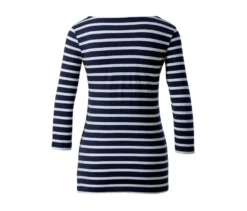 Gestreiftes Shirt mit 3/4-Arm, navy gestreift