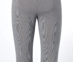 Gestreifte Stretchhose in 3/4-Länge