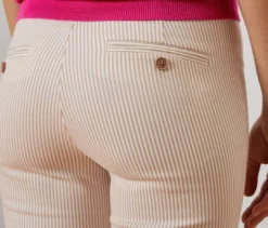Gestreifte Stretch-Twill-Hose