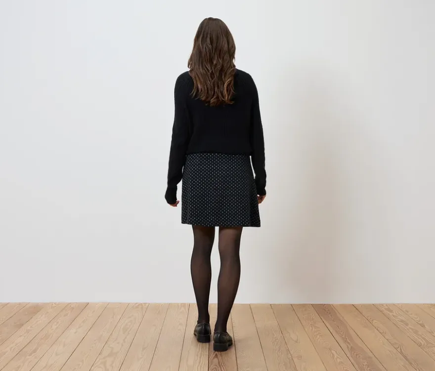Glitzernder Jacquard-Rock