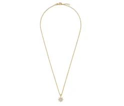 585 Gold-Kette mit 22 Brillanten, Stern