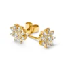 585 Gold-Ohrstecker mit 34 Brillanten, Stern