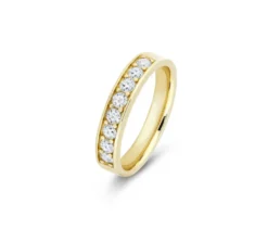 585 Gold Ring, 8 Diamanten