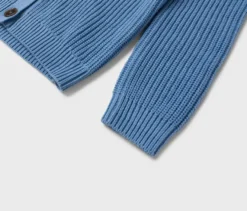 Grobstrick-Cardigan, blau