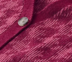 Grobstrick-Cardigan mit Hahnentritt-Jacquard