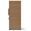 Großer Gartenschrank mit hochklappbarem Seitenregal