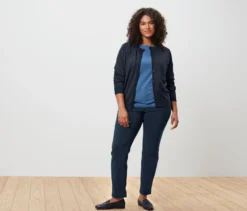 Halbarmshirt, blau