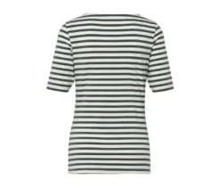 Halbarmshirt, grün gestreift