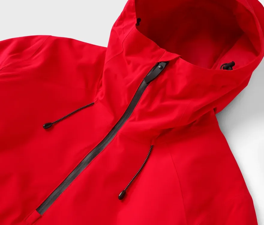 Halfzip-Skijacke, rot
