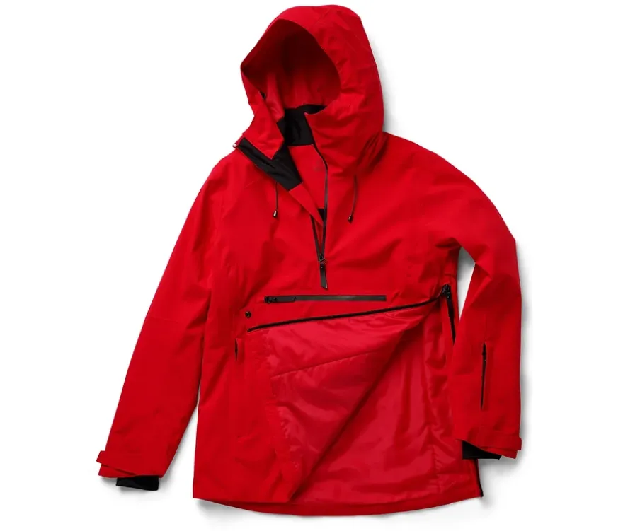 Halfzip-Skijacke, rot