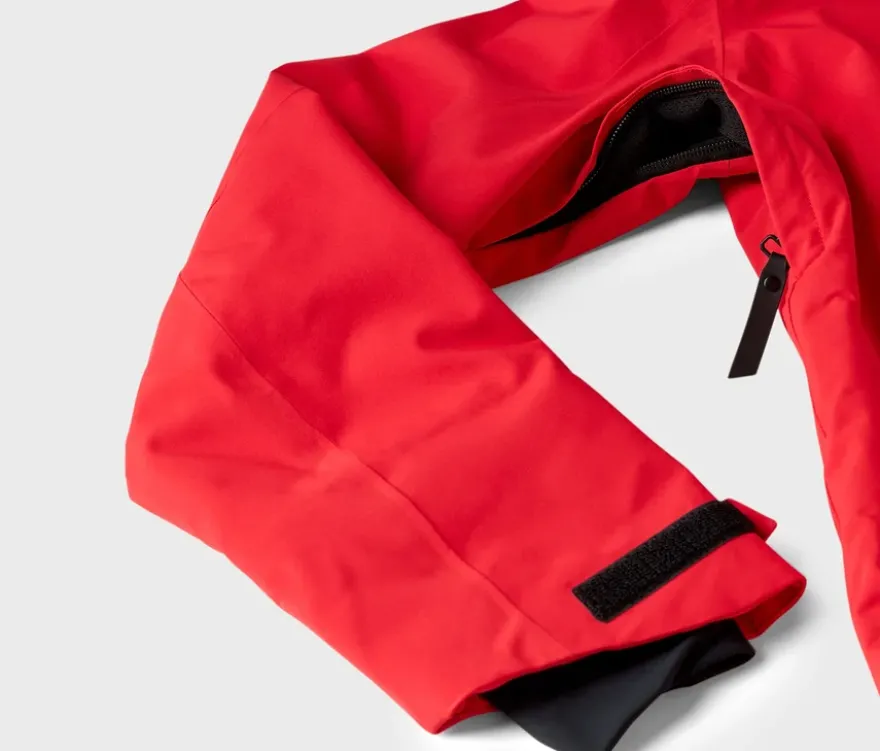 Halfzip-Skijacke, rot