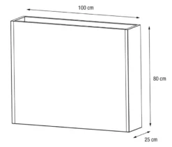 Herstera Garden Pflanzkasten »Divider«, ca. 100 x 80 x 25 cm